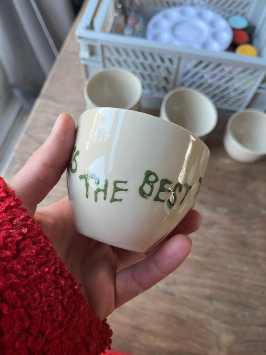 Kopje met quote - What's the best that could happen?
