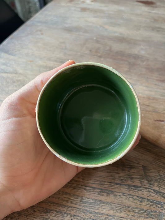 Cilinder mok wit groen - #4