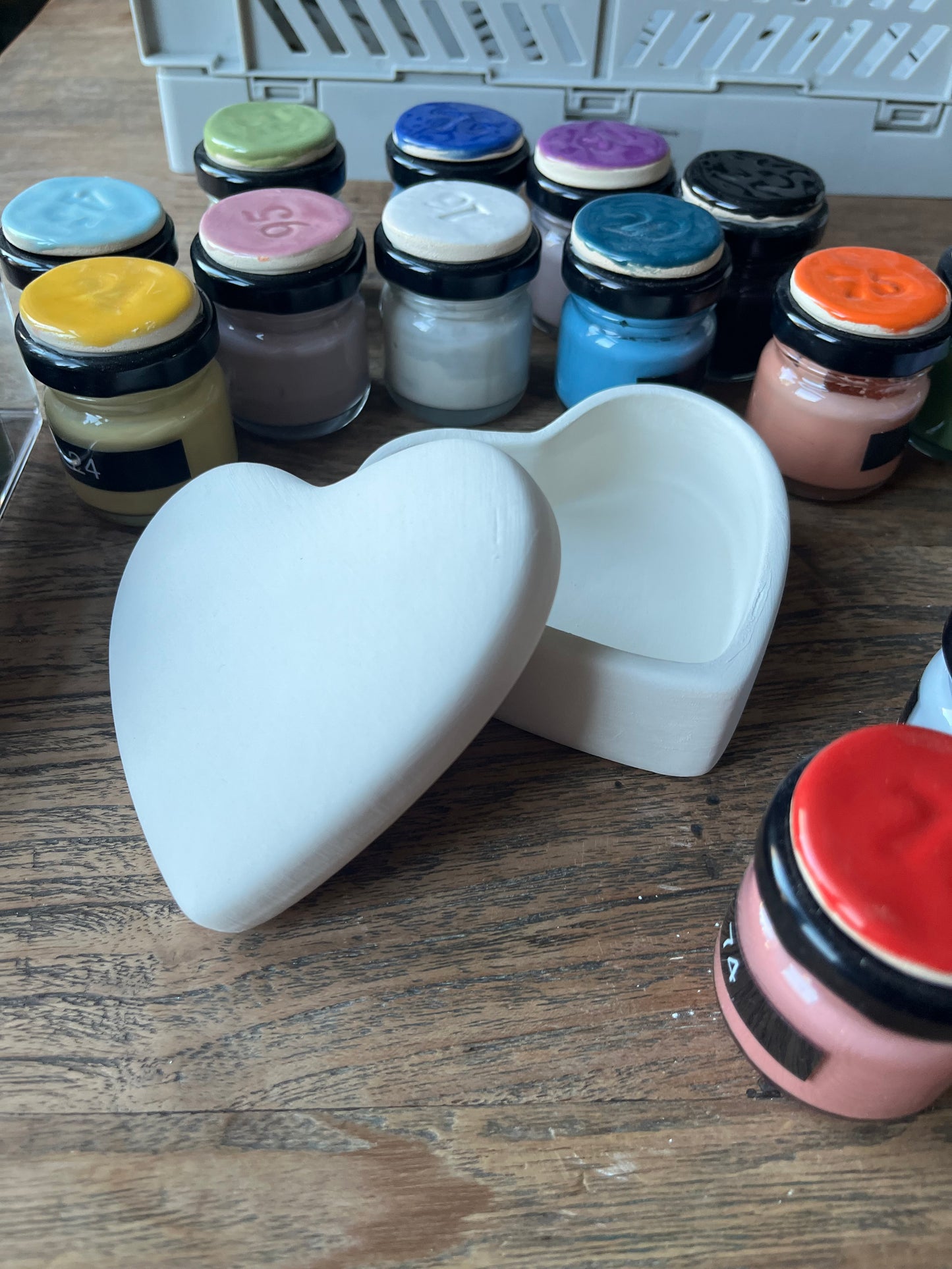 DIY pakket Doosje hart Ø10 x 9,5cm