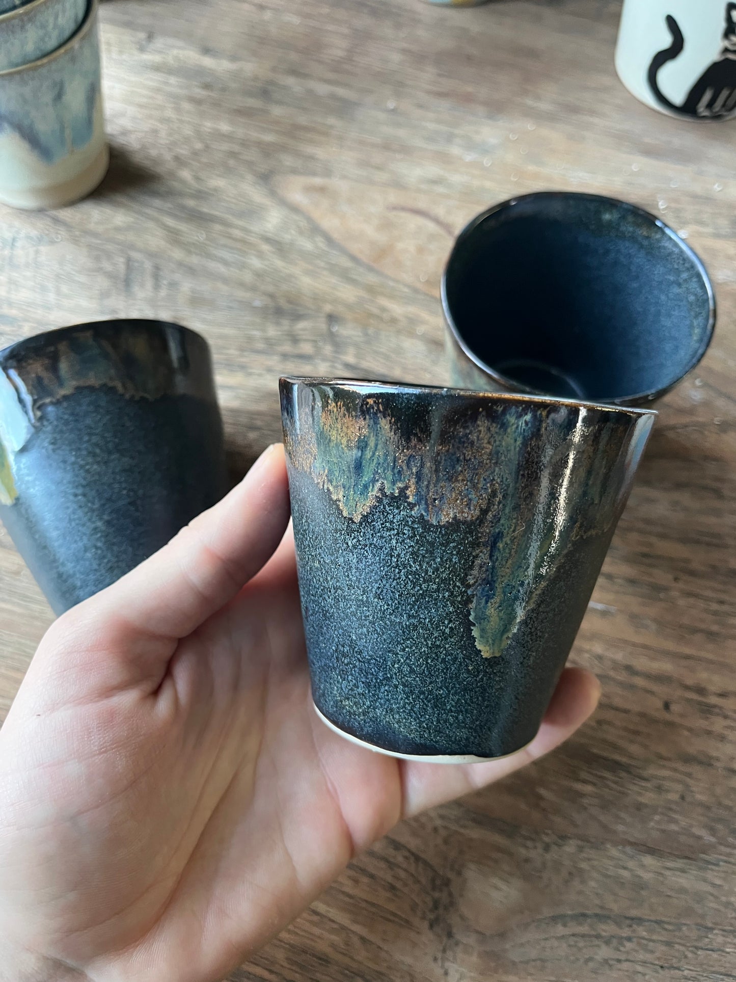 Koffiekopje conical donkerblauw #7