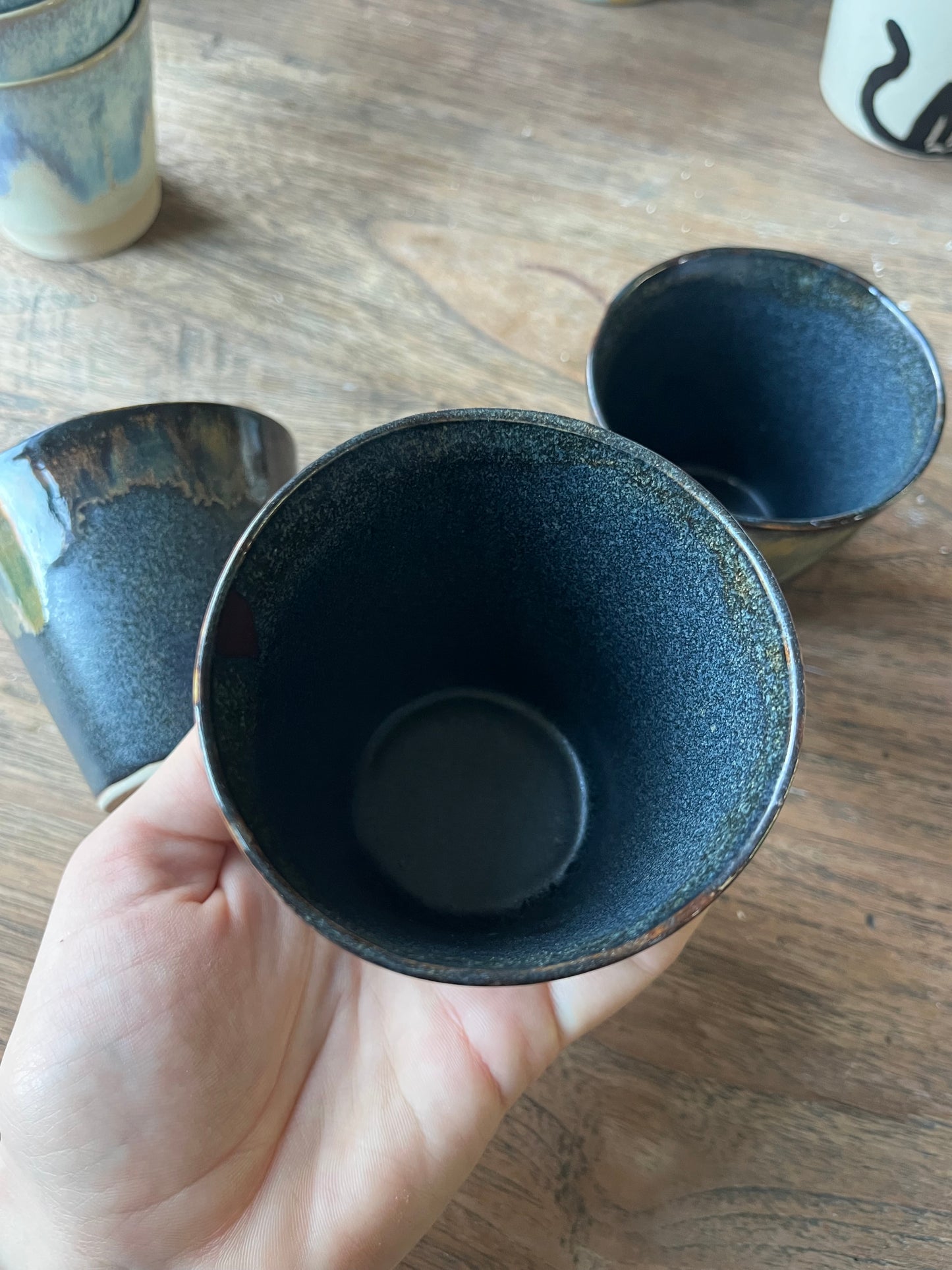 Koffiekopje conical donkerblauw #7