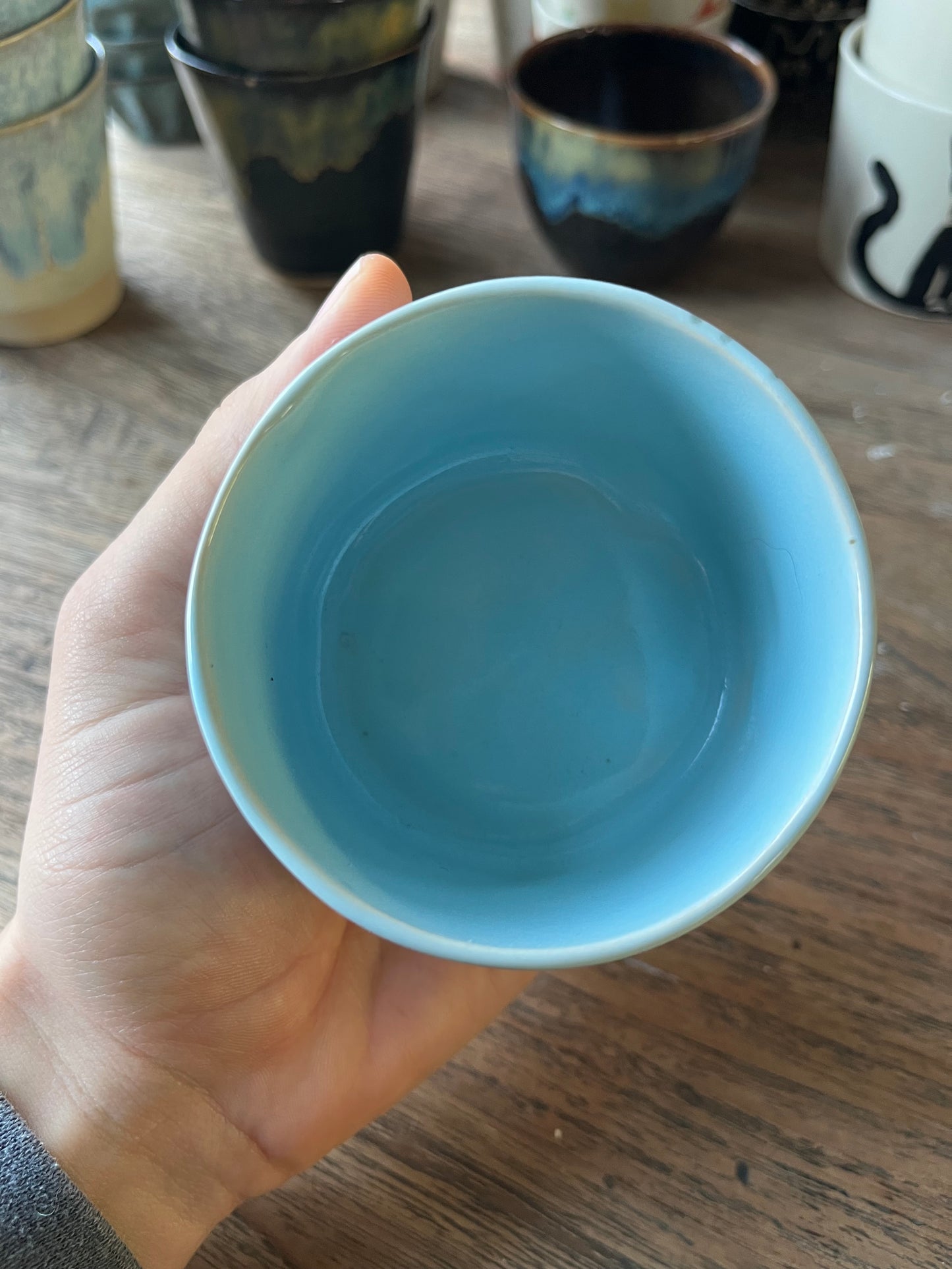 Cilinder mok groen blauw - #4