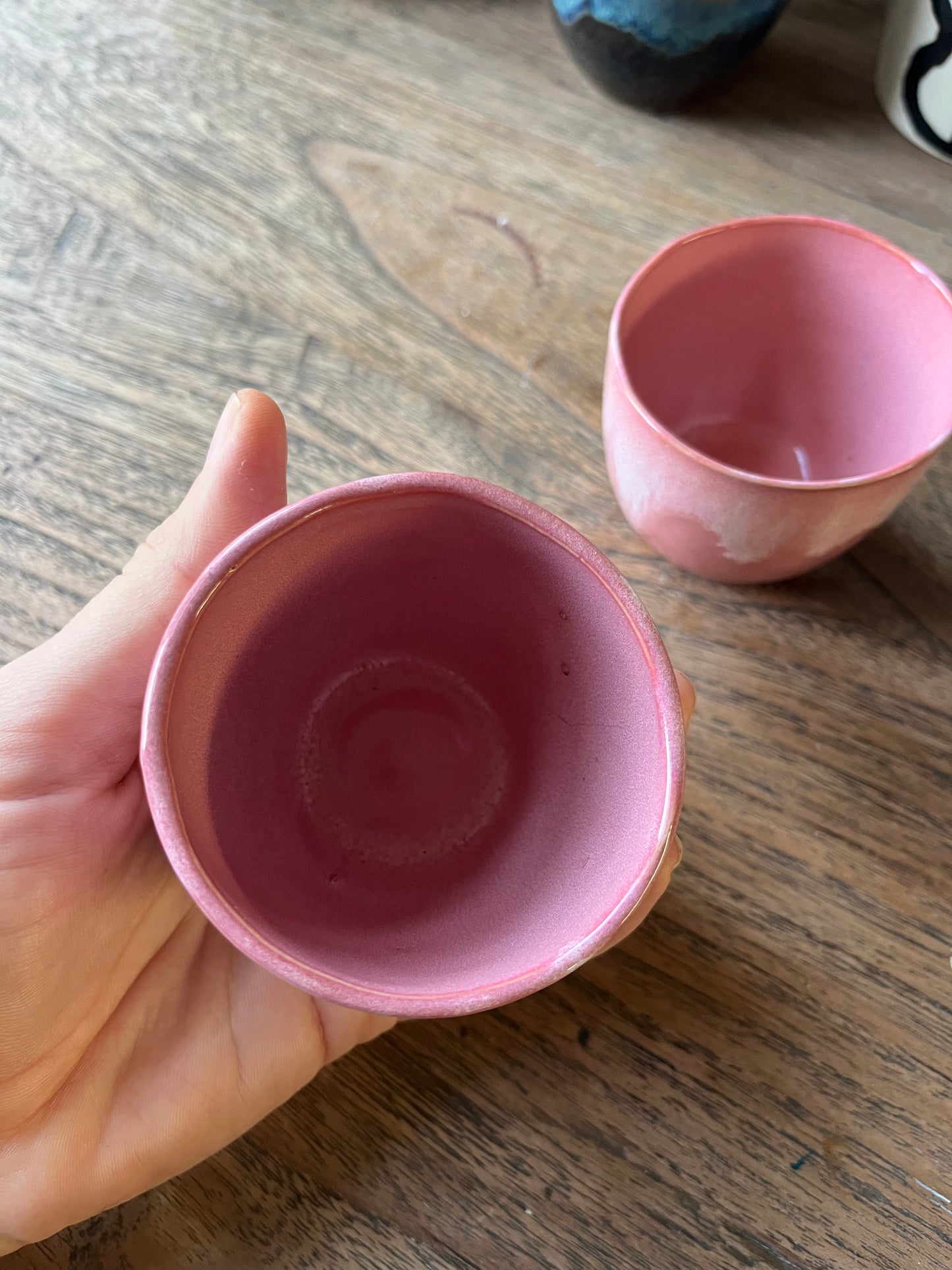 Koffiekopje met overloop roze #5