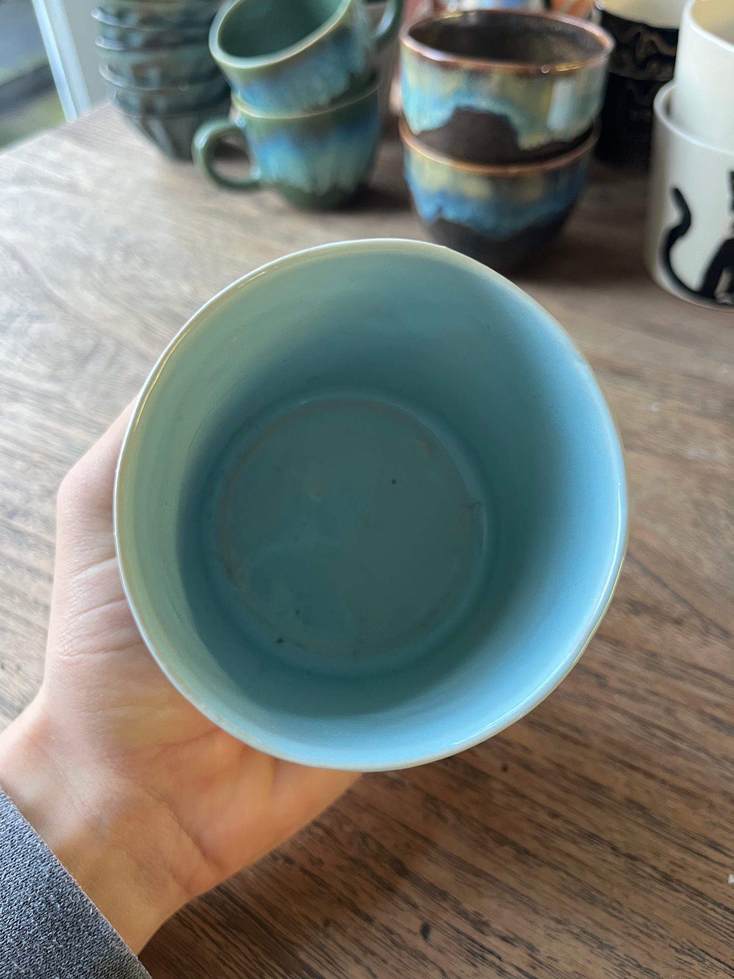 Cilinder mok groen blauw - #4