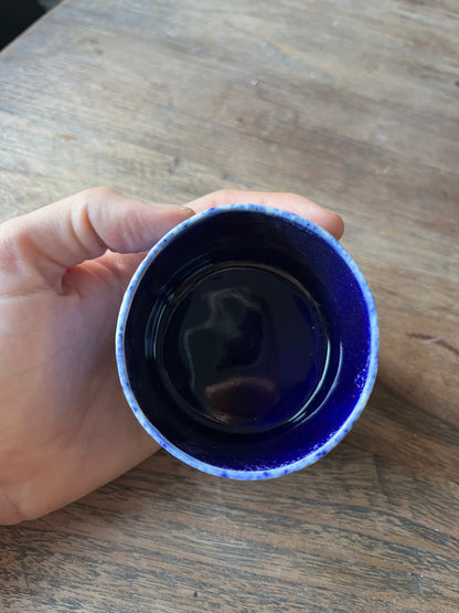 Cilinder mok blauwe spikkels - #4