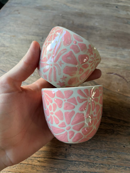 Roze bloemen koffiekopjes duo bol #5