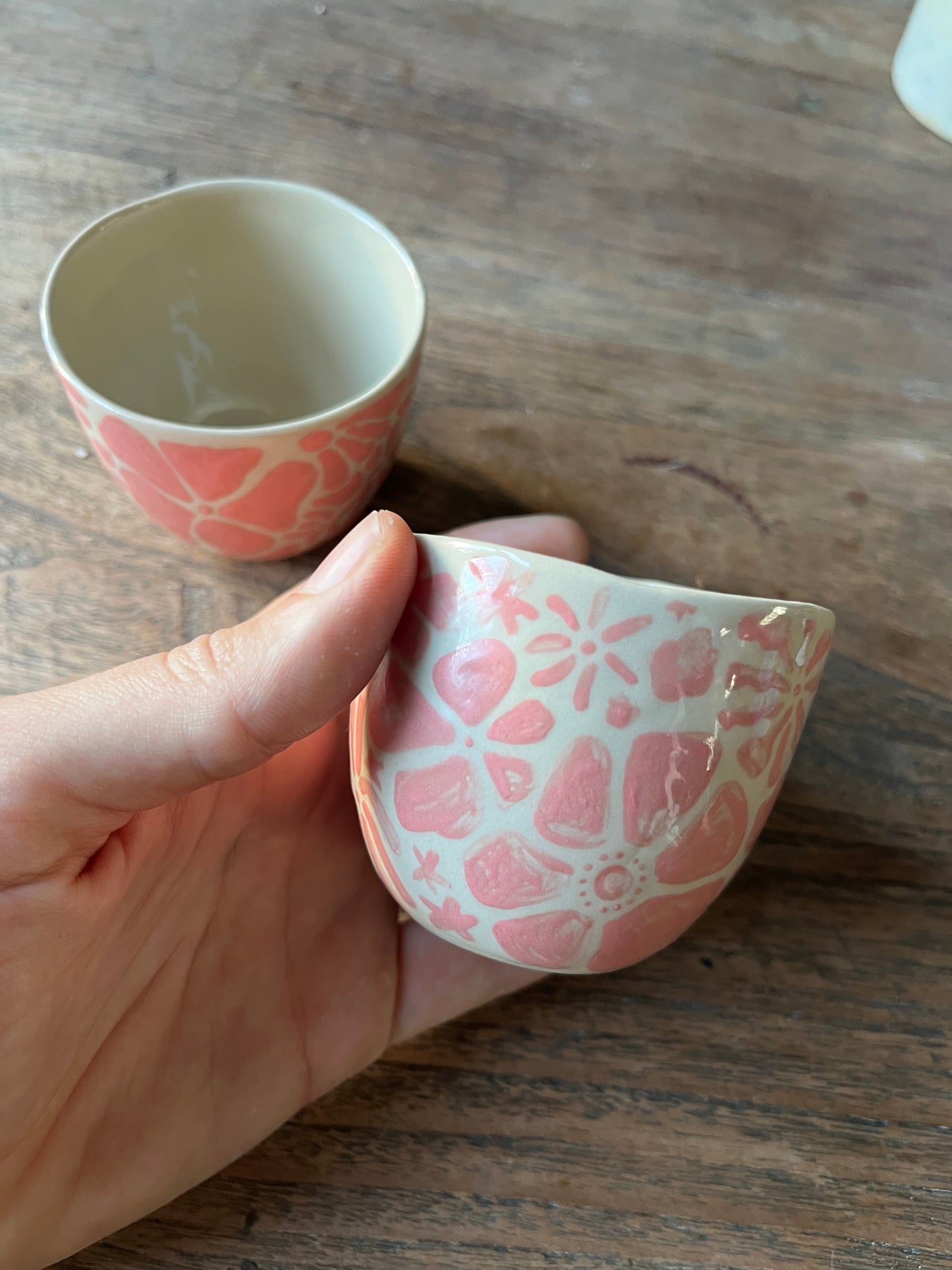 Roze bloemen koffiekopjes duo bol #5
