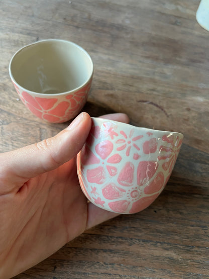 Roze bloemen koffiekopjes duo bol #5