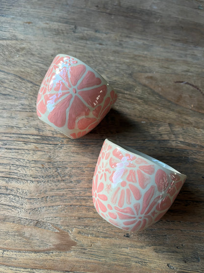 Roze bloemen koffiekopjes duo bol #5