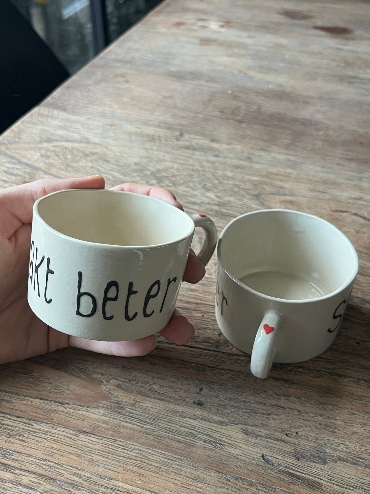 Cilinder mok duo set affirmatie samen smaakt beter - #4