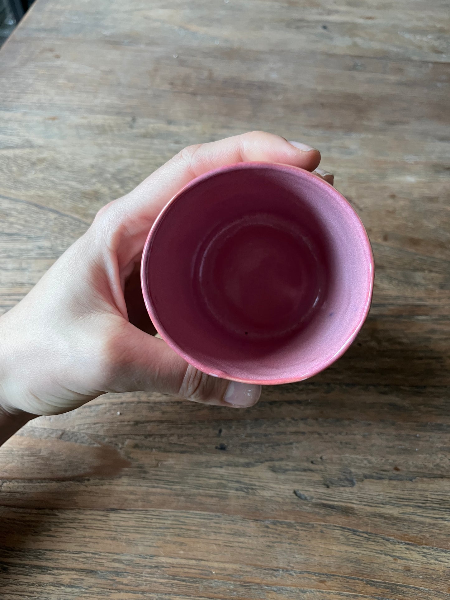 Cilinder mok zwart roze - #4
