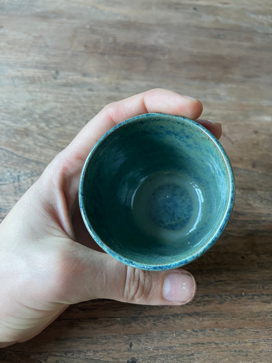 Koffiekopje blauw turquoise