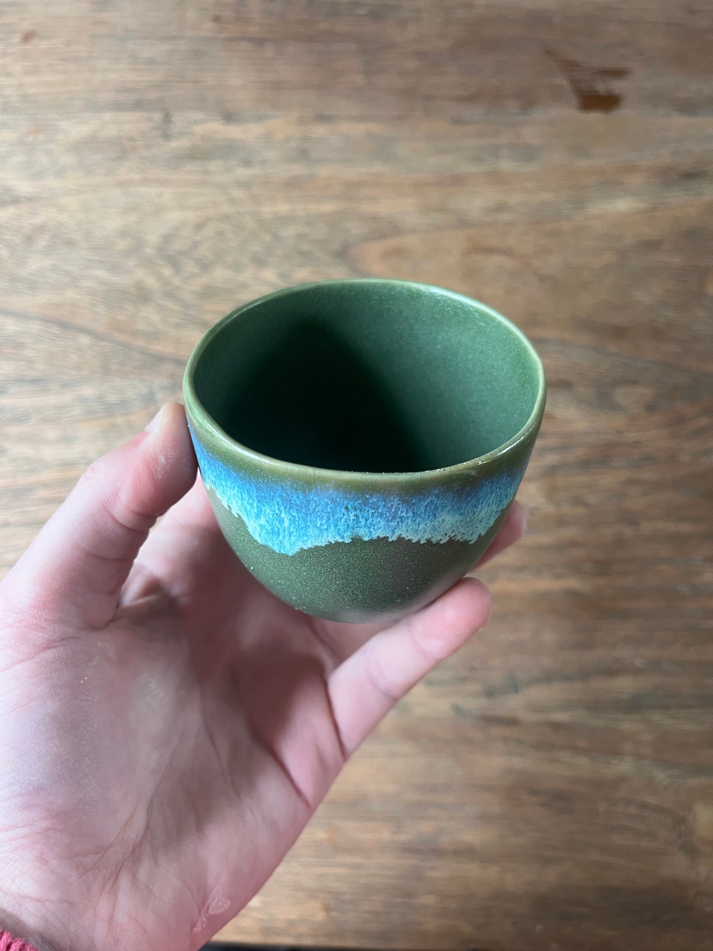 Koffiekopje met overloop groen #5