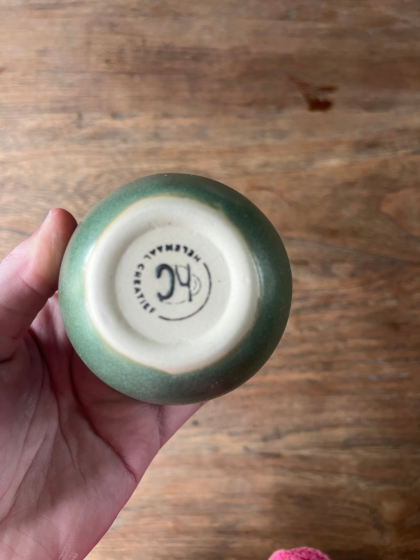 Koffiekopje met overloop groen #5